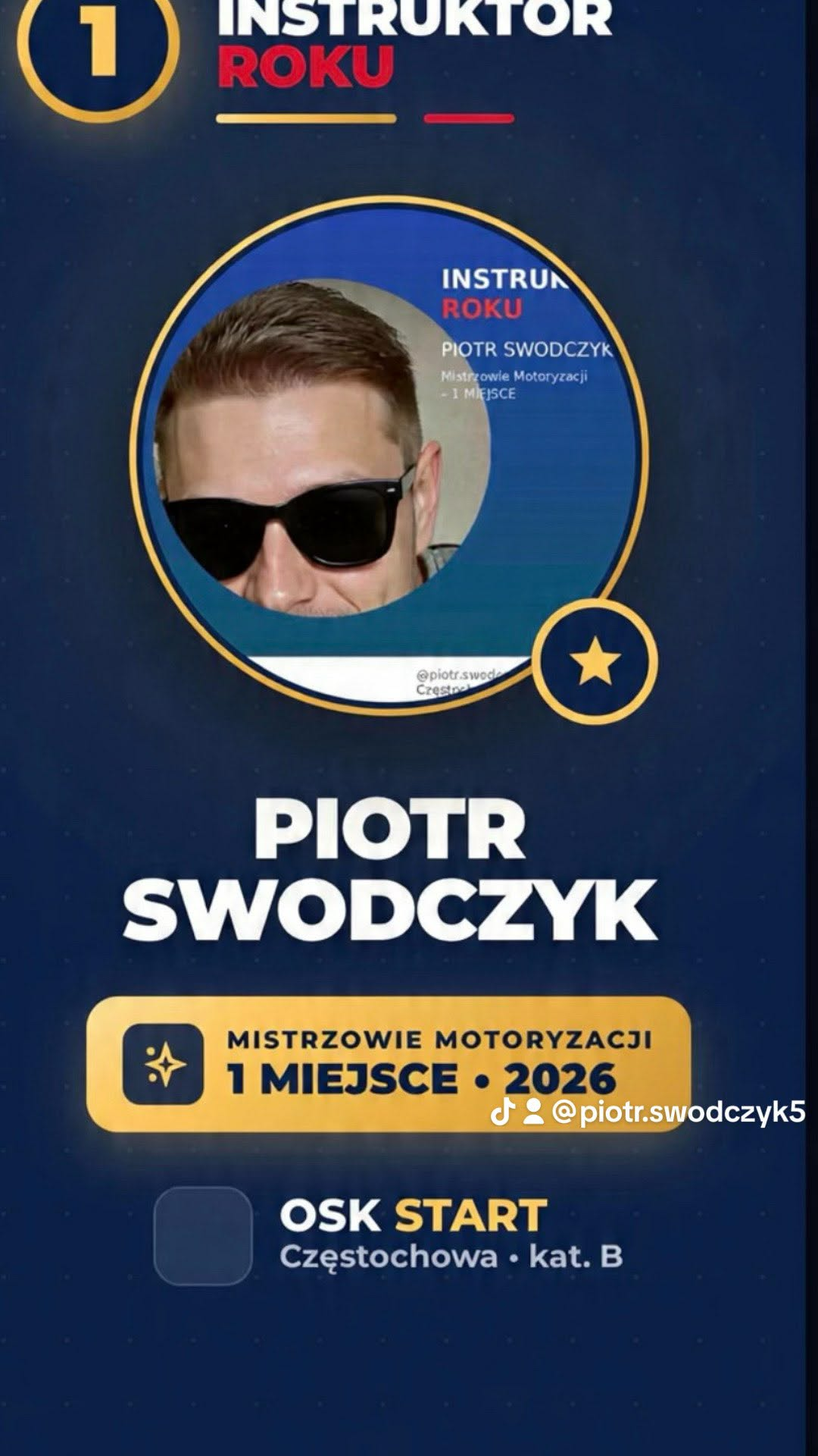 Piotr Swodczyk — wyróżnienie Instruktor Roku