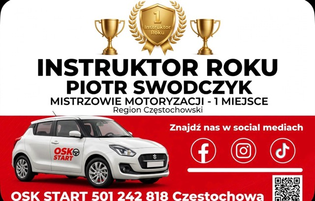 Suzuki Swift OSK START — samochód szkoleniowy